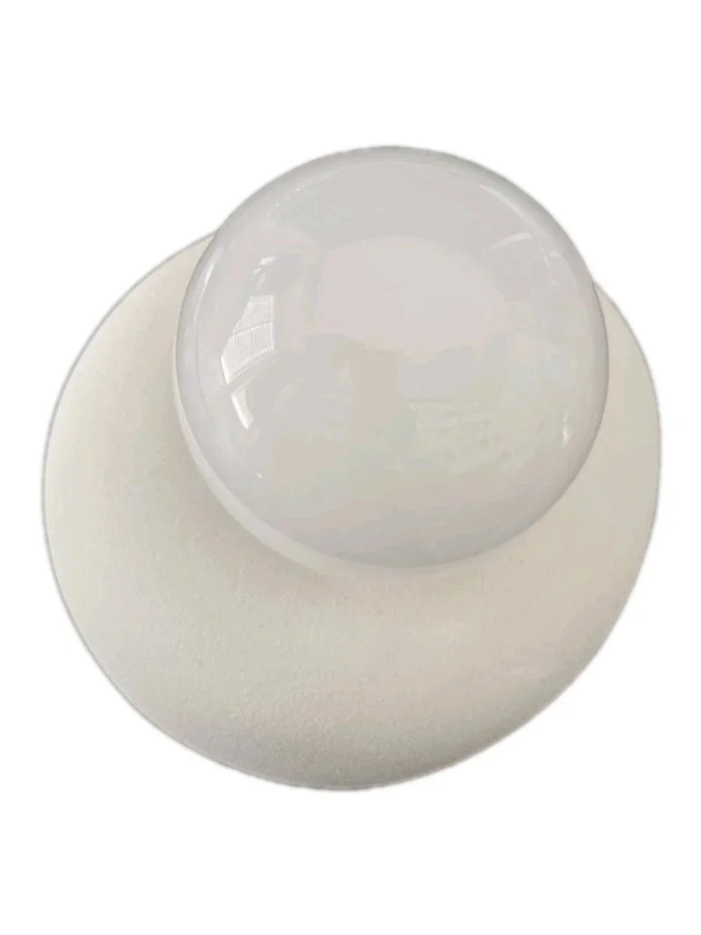 New White Modern Stone Sphere Nightstand Table Lamp Modern Retro Style Light